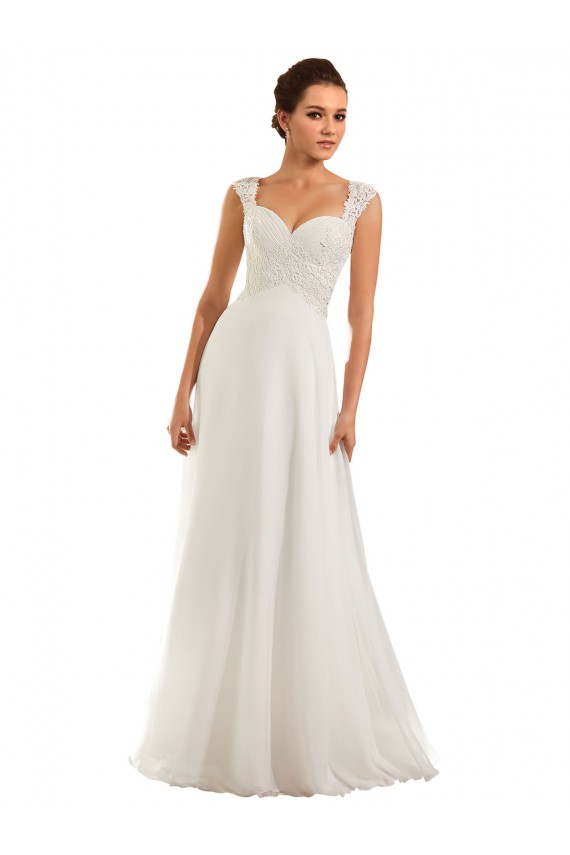 Fournisseurs de Blanc Fourreau Mousseline Dentelle Robes de mariée