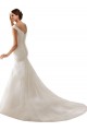 Fournisseurs de Blanc Fourreau Épaule Dénudée Tulle Robes de mariée