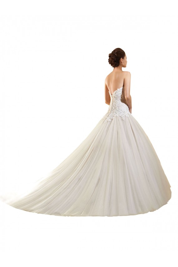 Fournisseurs de Blanc Princesse Tulle Dentelle Robes de mariée