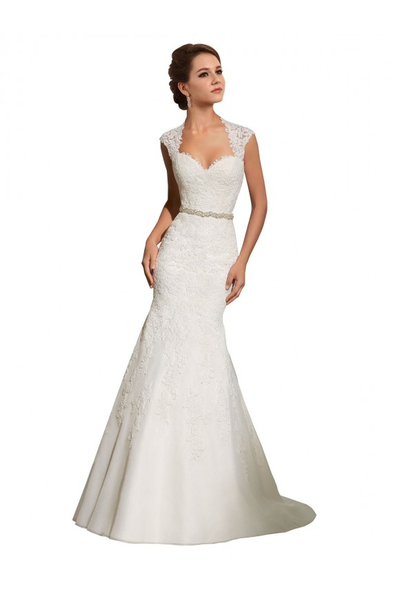 Fournisseurs de Blanc Sirène Tulle Dentelle Robes de mariée