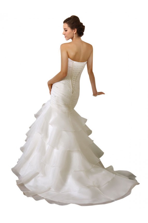 Fournisseurs de Blanc Sirène Tulle Robes de mariée