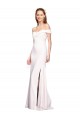 Fournisseurs de Blanc Sirène Épaule Dénudée Crêpe Stretch Longue Formelles Robes demoiselle d'honneur / Robes de soirée / Robes de bal