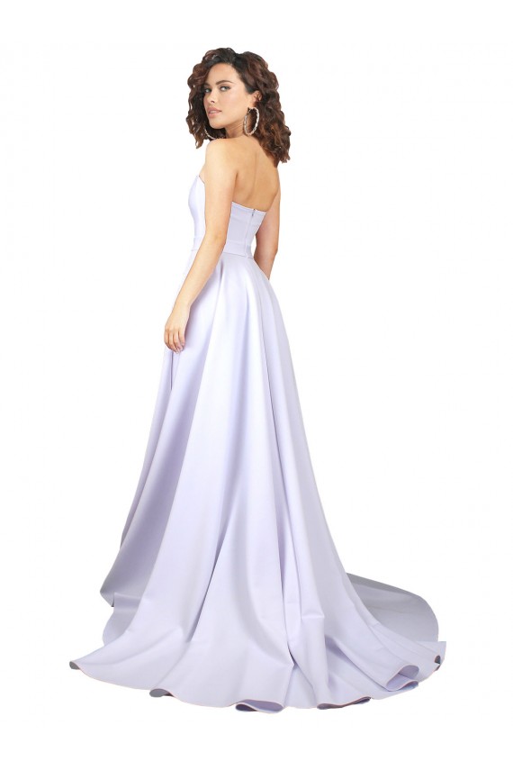 Fournisseurs de Blanc Trapèze Crêpe Stretch Simple Plage Robes de mariée