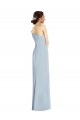 Fournisseurs de Bleu ciel clair Trompette Épaule Dénudée Crêpe Stretch Longue Formelles Robes demoiselle d'honneur / Robes de soirée / Robes de bal