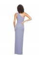 Fournisseurs de Bleu fumée Fourreau Crêpe Stretch Longue Formelles Robes demoiselle d'honneur / Robes de soirée / Robes de bal
