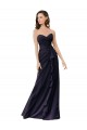 Fournisseurs de Bleu marine foncé Fourreau Mousseline Longue Robes demoiselle d'honneur