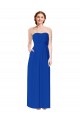 Fournisseurs de Bleu roi Fourreau Mousseline Longue Robes demoiselle d'honneur