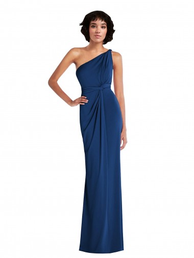 Fournisseurs de Bleu roi Fourreau Spandex Longue Robes demoiselle d'honneur / Robes de bal