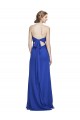 Fournisseurs de Bleu roi Trapèze Mousseline Longue Robes demoiselle d'honneur