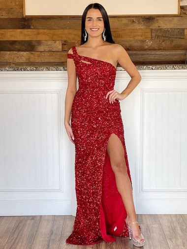 Fournisseurs de Bordeaux Fourreau Balayage train Paillettes Velours Longue Robes de bal