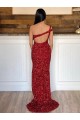 Fournisseurs de Bordeaux Fourreau Balayage train Paillettes Velours Longue Robes de bal