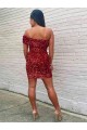 Fournisseurs de Bordeaux Fourreau Courte Paillettes Velours Courte Robes de bal