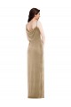 Fournisseurs de Champagne Fourreau Velours Stretch Longue Formelles Robes demoiselle d'honneur / Robes de soirée / Robes de bal