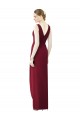Fournisseurs de Fourreau Col V Mousseline Longue Robes demoiselle d'honneur