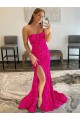 Fournisseurs de Fourreau Sans bretelle Balayage train Paillettes Velours Longue Robes de bal
