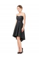 Fournisseurs de Gris ardoise Trapèze Dentelle Courte Asymétrique Robes demoiselle d'honneur / Robes de cocktail