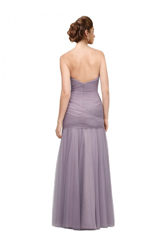 Fournisseurs de Heather Sirène Tulle Longue Robes demoiselle d'honneur