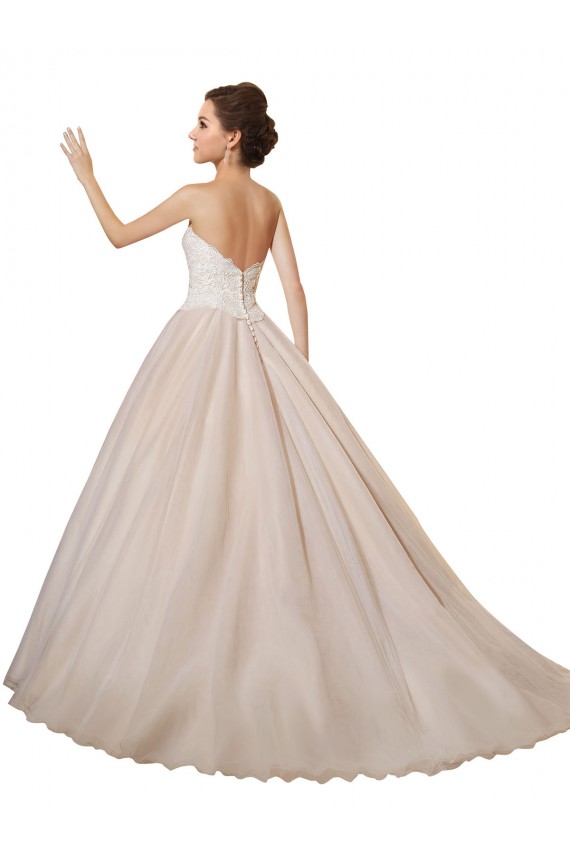 Fournisseurs de Ivoire & Champagne Princesse Tulle Dentelle Robes de mariée
