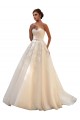 Fournisseurs de Ivoire & Champagne Princesse Tulle Dentelle Robes de mariée