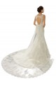 Fournisseurs de Ivoire & Champagne Sirène Col V Tulle Dentelle Robes de mariée