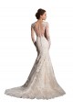 Fournisseurs de Ivoire & Champagne Sirène Illusion Tulle Dentelle Robes de mariée