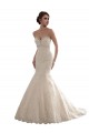 Fournisseurs de Ivoire Sirène Tulle Dentelle Classique Robes de mariée