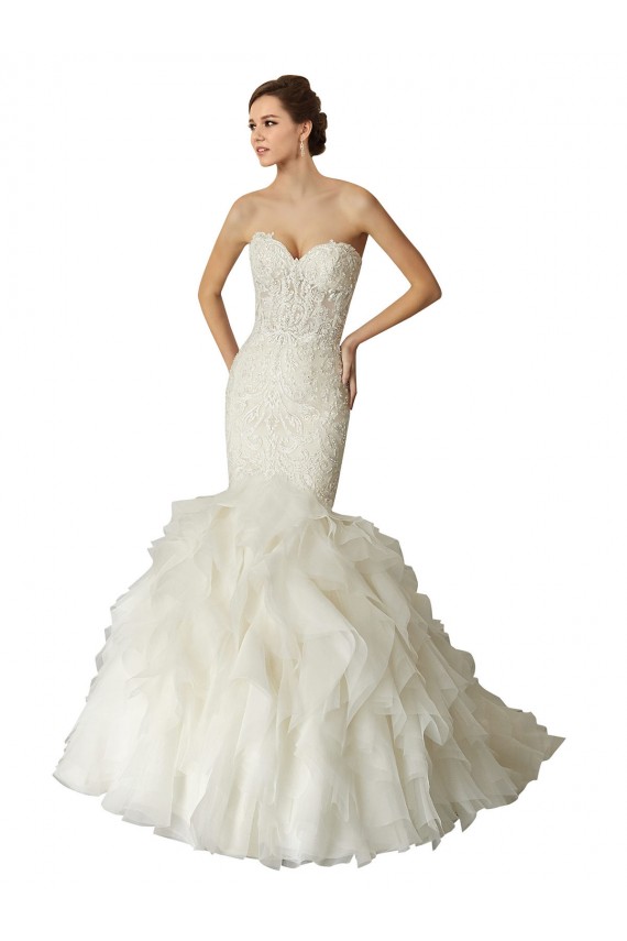 Fournisseurs de Ivoire Sirène Tulle Robes de mariée