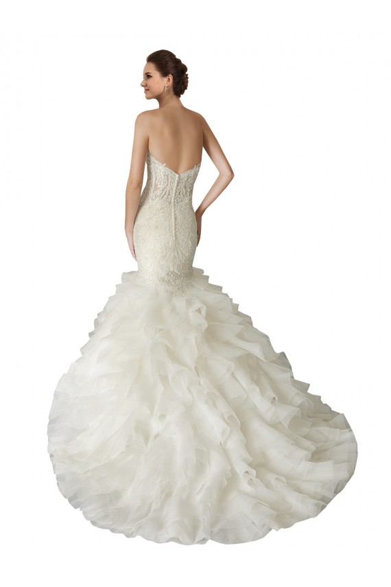 Fournisseurs de Ivoire Sirène Tulle Robes de mariée