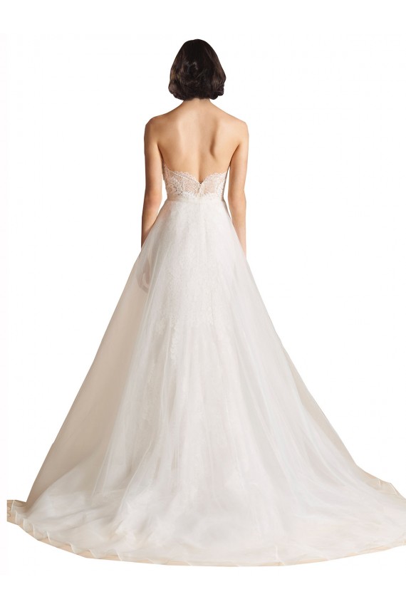 Fournisseurs de Ivoire Trapèze Balayage train Tulle Robes de mariée