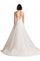 Fournisseurs de Ivoire Trapèze Balayage train Tulle Robes de mariée