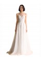 Fournisseurs de Ivoire Trapèze Illusion Tulle Robes de mariée