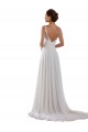 Fournisseurs de Ivoire Trapèze Mousseline Classique Boho Robes de mariée