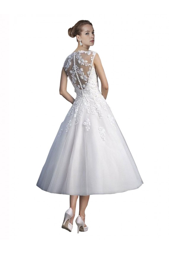 Fournisseurs de Ivoire Trapèze Tulle Dentelle Plage Robes de mariée