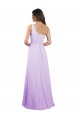 Fournisseurs de Lilas Trapèze Mousseline Longue Robes demoiselle d'honneur