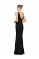 Fournisseurs de Noir Fourreau Col V Mousseline Longue Robes demoiselle d'honneur