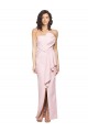 Fournisseurs de Rose Fourreau Sans bretelle Crêpe Stretch Longue Formelles Robes demoiselle d'honneur / Robes de soirée / Robes de bal