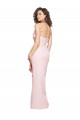 Fournisseurs de Rose Fourreau Sans bretelle Crêpe Stretch Longue Formelles Robes demoiselle d'honneur / Robes de soirée / Robes de bal