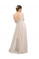 Fournisseurs de Rose Trapèze Scoop Tulle Longue Robes demoiselle d'honneur