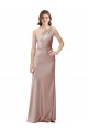 Fournisseurs de Rose poussiéreux Fourreau Satiné Stretch Longue Formelles Robes demoiselle d'honneur / Robes de soirée / Robes de bal