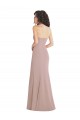 Fournisseurs de Rose poussiéreux Sirène Sans bretelle Crêpe Stretch Longue Formelles Robes demoiselle d'honneur / Robes de soirée / Robes de bal