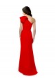 Fournisseurs de Rouge Sirène Col Haut Crêpe Stretch Longue Formelles Robes demoiselle d'honneur / Robes de soirée / Robes de bal