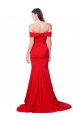 Fournisseurs de Rouge Sirène Crêpe Stretch Longue Formelles Robes demoiselle d'honneur / Robes de soirée / Robes de bal