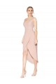 Fournisseurs de Sirène Bretelles spaghetti Crêpe Stretch Courte Asymétrique Robes demoiselle d'honneur / Robes de soirée / Robes de cocktail