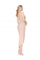 Fournisseurs de Sirène Bretelles spaghetti Crêpe Stretch Courte Asymétrique Robes demoiselle d'honneur / Robes de soirée / Robes de cocktail