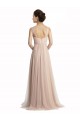 Fournisseurs de Trapèze Col Carré Tulle Longue Robes demoiselle d'honneur