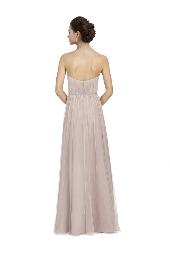Fournisseurs de Vintage Rose Trapèze Tulle Longue Robes demoiselle d'honneur