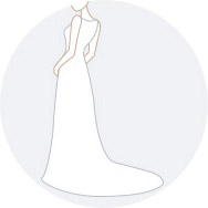 Fournisseurs de Traîne mi-longue Robes de mariée